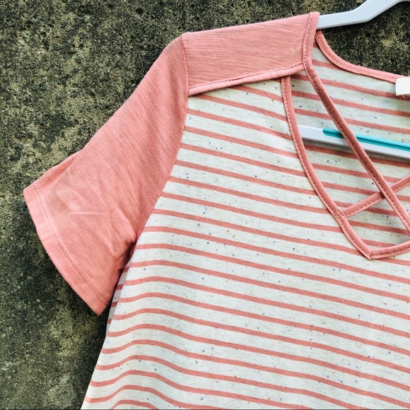 Umgee Pink Striped Dress - Picture 4 of 9